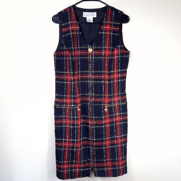 Jessica Howard Dresses & Skirts - VTG Jessica Howard Tartan Plaid Tweed Mini Dress